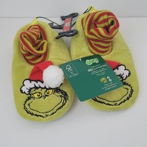 Grinch Kids Slippers - Green
